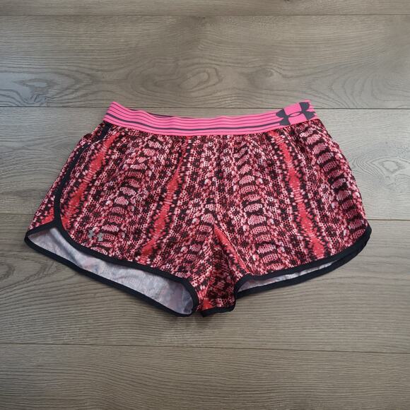 Under Armour Pants - Under Armour Shorts Women Small Pink Black Athletic Athleisure Moisture Wicking